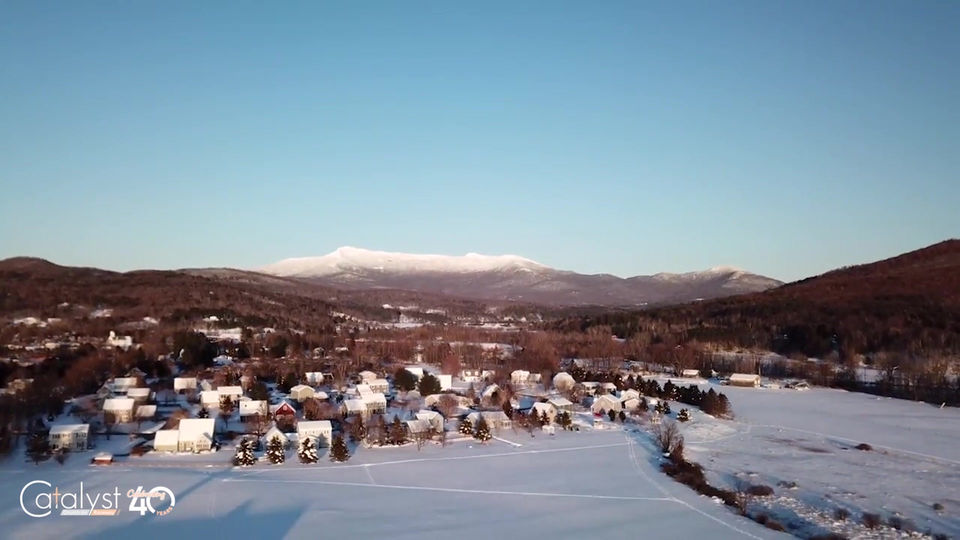 Catalyst In Winter - Drone Footage with Branding